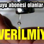 Bahçe suyu abonesi olanlar perişan! SU VERİLMİYOR!