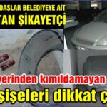 ESNAF VE VATANDAŞLAR BELEDİYEYE AİT OTOPARKTAN ŞİKAYETÇİ “Aylardır yerinden kımıldamayan araçlar ve içki şişeleri dikkat çekti”